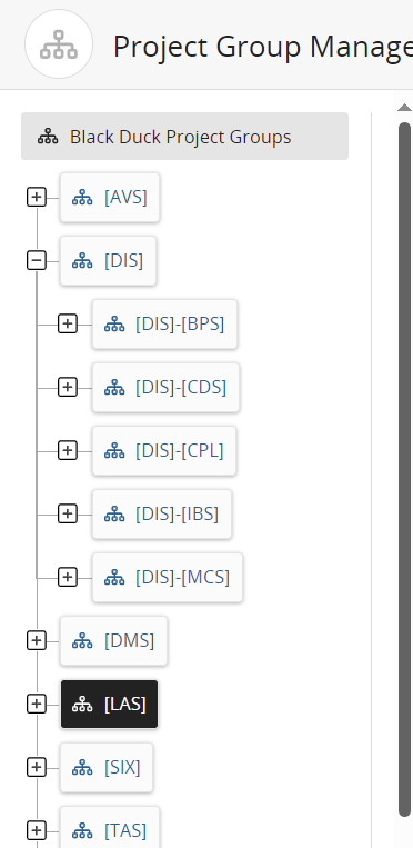 Select parent project