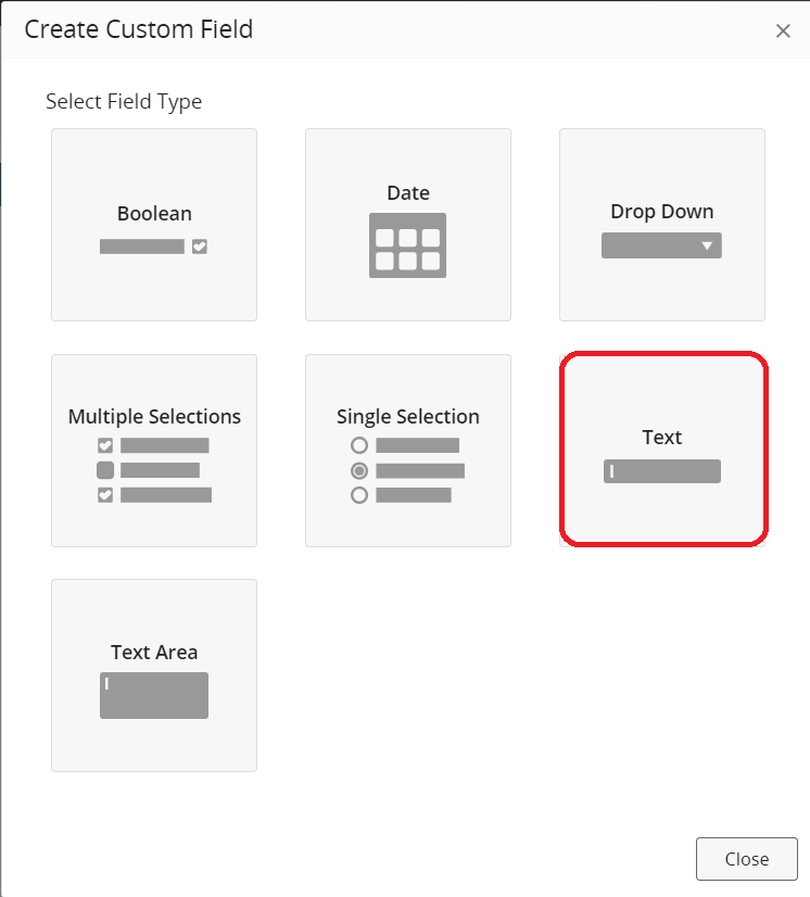 Select field type
