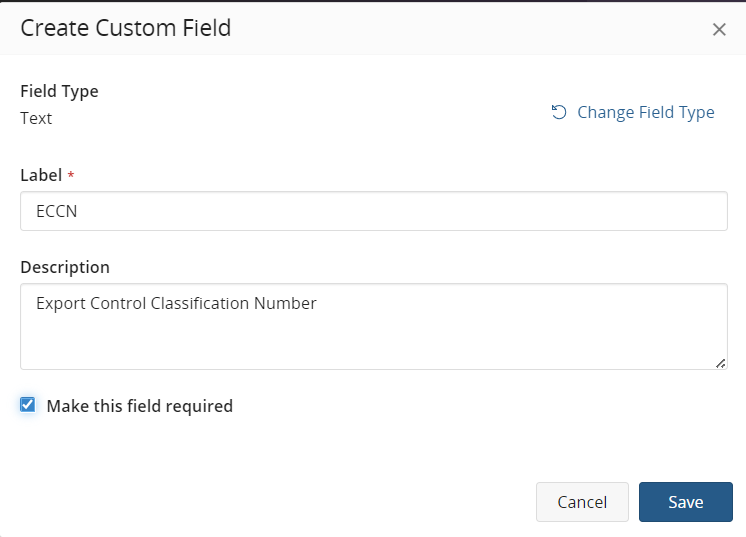 Field details
