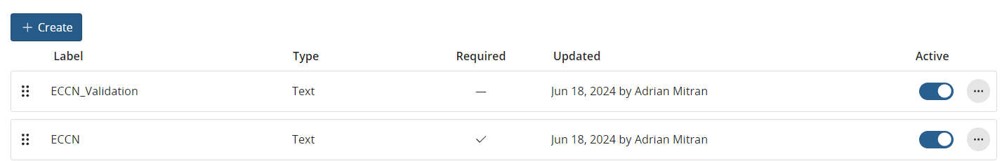 ECCN_Validation Active