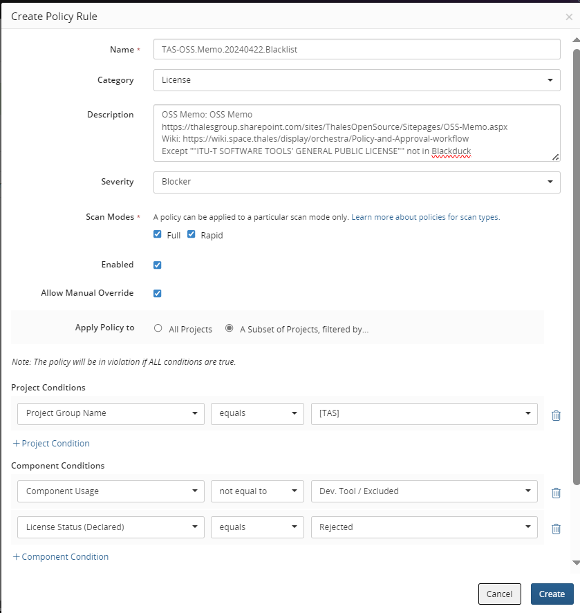 Add component condition