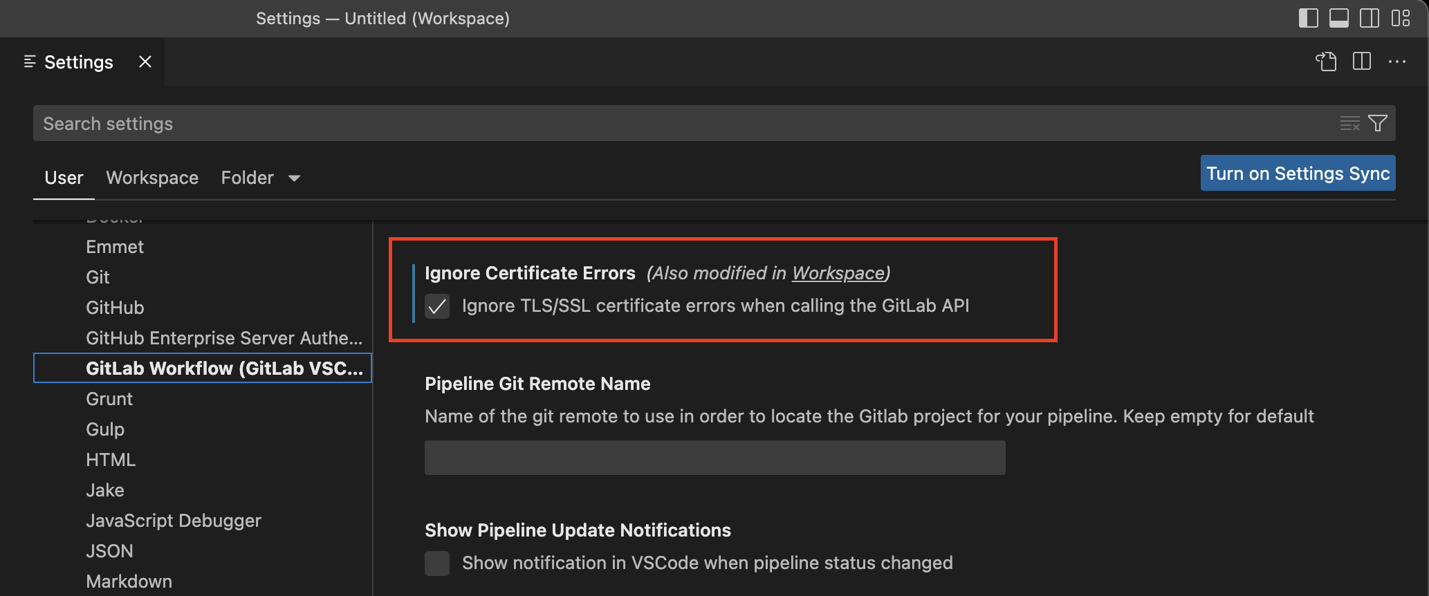 SSL Ignore Errors