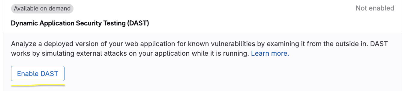 dast-enable
