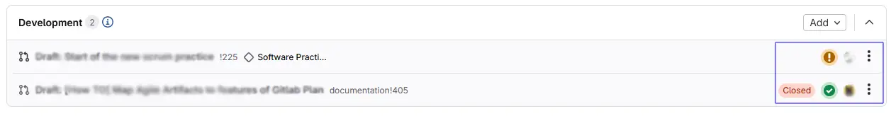 Pipeline Status in issues
